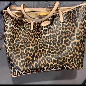 Coach tote leopard
